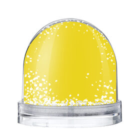 Снежный шар с принтом Жёлтый в Тюмени, Пластик | Изображение внутри шара печатается на глянцевой фотобумаге с двух сторон | geometry | neon | texture | yellow | жёлтый | один тон | однотон | текстура