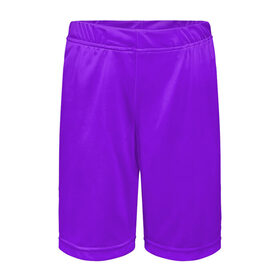 Детские спортивные шорты 3D с принтом Фиолетовый в Тюмени,  100% полиэстер
 | пояс оформлен широкой мягкой резинкой, ткань тянется
 | geometry | neon | purple | texture | один тон | однотон | текстура | фиолетовый