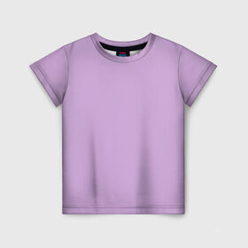 Детская футболка 3D с принтом Глициниевый цвет (без рисунка) в Тюмени, 100% гипоаллергенный полиэфир | прямой крой, круглый вырез горловины, длина до линии бедер, чуть спущенное плечо, ткань немного тянется | Тематика изображения на принте: глициниевый | однотонный | пурпурный | розовый | фиолетовый | цвет