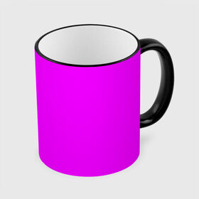 Кружка с принтом Маджента (без рисунка) в Тюмени, керамика | ёмкость 330 мл | Тематика изображения на принте: маджента | однотонный | пурпурный | розовый | фиолетовый | фуксия | цвет