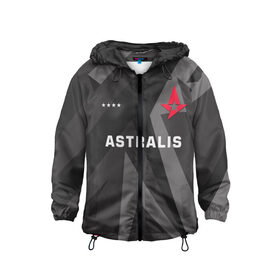 Детская ветровка 3D с принтом Astralis Jersey Pro (2021 22) в Тюмени, 100% полиэстер | подол и капюшон оформлены резинкой с фиксаторами, по бокам два кармана без застежек, один потайной карман на груди | 0x000000123 | astralis | csgo | device | dupreeh | gla1ve | jersey | magisk | xyp9x | астралис | ксго | форма