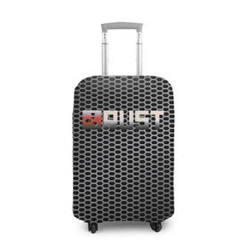 Чехол для чемодана 3D с принтом RUST РАСТ в Тюмени, 86% полиэфир, 14% спандекс | двустороннее нанесение принта, прорези для ручек и колес | rust | tegunvteg | пустошь | раст | соты