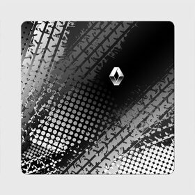 Магнит виниловый Квадрат с принтом Renault в Тюмени, полимерный материал с магнитным слоем | размер 9*9 см, закругленные углы | auto | avto | duster | kiger | logan | renault | reno | авто | дастер | логан | рено | рено логан | рэно