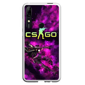 Чехол для Honor P Smart Z с принтом CS GO Purple madness в Тюмени, Силикон | Область печати: задняя сторона чехла, без боковых панелей | counter strike | cs go | дым | контра | кс го | фиолетовый