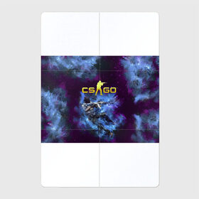 Магнитный плакат 2Х3 с принтом CS GO Blue smoke в Тюмени, Полимерный материал с магнитным слоем | 6 деталей размером 9*9 см | counter strike | cs go | дым | контра | кс го | синий