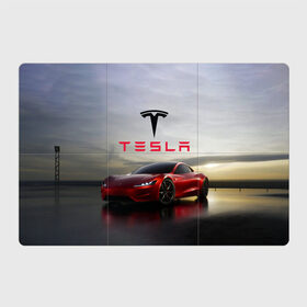 Магнитный плакат 3Х2 с принтом Tesla Roadster в Тюмени, Полимерный материал с магнитным слоем | 6 деталей размером 9*9 см | america | auto | car | electric | elon | motors | musk | roadster | tesla | usa | vehicle | авто | америка | илон | маск | модель | сша | тесла | электромобиль