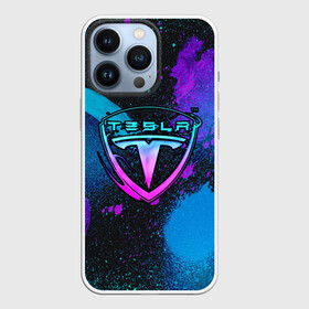 Чехол для iPhone 13 Pro с принтом TESLA NEON в Тюмени,  |  | emblem tesla | neon tesla | tesla | tesla art | неоновая тесла | принты теслы | тесла | тесла арт | эмблема теслы