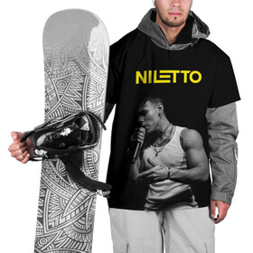 Накидка на куртку 3D с принтом НИЛЕТТО в Тюмени, 100% полиэстер |  | niletto | pop | данил прытков | знаменитости | любимка | молодежные | музыка | нилетто | ноты | певец | подростковые | поп музыка | попса | русский певец | хит | шоу бизнес