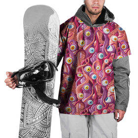 Накидка на куртку 3D с принтом Щупальца с Глазами в Тюмени, 100% полиэстер |  | cthulhu | monster | octopus | tentacles | ктулху | монстр | осьминог | тентакли | чудовище | щупальца