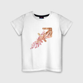 Детская футболка хлопок с принтом Стрелец в Тюмени, 100% хлопок | круглый вырез горловины, полуприлегающий силуэт, длина до линии бедер | астрология | знаки зодиака | зодиак | золото | созвездие | цикл