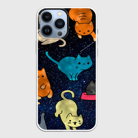 Чехол для iPhone 13 Pro Max с принтом Космические котики в Тюмени,  |  | cat | cats | cosmos | kitten | mem | memes | rose | roses | глаза | глазки | киска | космос | кот | котёнок | котик | котики | котэ | котята | кошак | кошка | кошки | красивая | мем | мемчики | милая | прикольная | розы | светлая