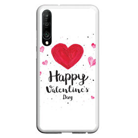 Чехол для Honor P30 с принтом Valentines Day в Тюмени, Силикон | Область печати: задняя сторона чехла, без боковых панелей | heart | holidays | valentines day | день святого валентина | надписи | праздники | сердце