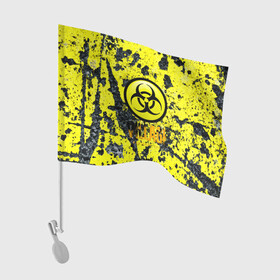 Флаг для автомобиля с принтом RESIDENT EVIL-VILLAGE в Тюмени, 100% полиэстер | Размер: 30*21 см | biohazard | biohazard 7 | crocodile | fang | game | hand | monster | new umbrella | resident evil | resident evil 7 | resident evil 8 | umbrella | umbrella corp | umbrella corporation | zombie | обитель зла