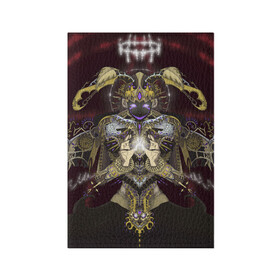 Обложка для паспорта матовая кожа с принтом Архангел Афтон в Тюмени, натуральная матовая кожа | размер 19,3 х 13,7 см; прозрачные пластиковые крепления | fnaf | william afton | ангел | архангел | афтон | крылья | робот | уильям афтон | фиолетовый человек