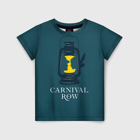 Детская футболка 3D с принтом Карнивал Роу - Carnival Row в Тюмени, 100% гипоаллергенный полиэфир | прямой крой, круглый вырез горловины, длина до линии бедер, чуть спущенное плечо, ткань немного тянется | carnival row | волшебный | исторический | карнивал роу | крылья | лампа | лого | логотип | подарок | сериал | сказка | фея | шляпа