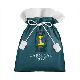 Подарочный 3D мешок с принтом Карнивал Роу - Carnival Row в Тюмени, 100% полиэстер | Размер: 29*39 см | Тематика изображения на принте: carnival row | волшебный | исторический | карнивал роу | крылья | лампа | лого | логотип | подарок | сериал | сказка | фея | шляпа