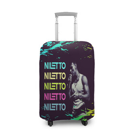 Чехол для чемодана 3D с принтом niletto в Тюмени, 86% полиэфир, 14% спандекс | двустороннее нанесение принта, прорези для ручек и колес | nilett | niletto | niletto любимка | niletto песни | niletto танцы | голос | данил хаски | клип | любимка | музыка | нилетто | нилетто любимка | пародия | песни | песня | песня любимка | рэп | танец | танцы | телевиде | шоу