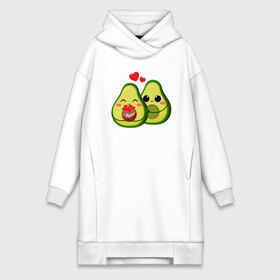 Платье-худи хлопок с принтом Семья авокадо в Тюмени,  |  | 14 февраля | авокадинки | день всех влюбленных | любовь | парные