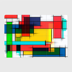 Магнитный плакат 3Х2 с принтом абстрактные фигуры цвета в Тюмени, Полимерный материал с магнитным слоем | 6 деталей размером 9*9 см | абстракция | геометрия | краски | кубизм | линии | под все | прямоугольники | современное искусство | текстуры | тренды | фигуры | цвета | яркий