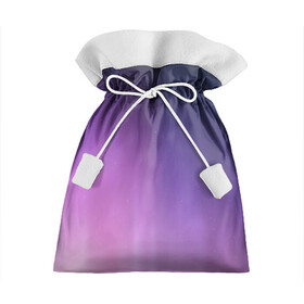 Подарочный 3D мешок с принтом северное сияние фиолетовый в Тюмени, 100% полиэстер | Размер: 29*39 см | градиент | звезды | космос | небо | ночь | природа | пурпурный | север | северное сияние | сиреневый | фиолетовый