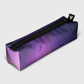 Пенал 3D с принтом северное сияние фиолетовый в Тюмени, 100% полиэстер | плотная ткань, застежка на молнии | градиент | звезды | космос | небо | ночь | природа | пурпурный | север | северное сияние | сиреневый | фиолетовый
