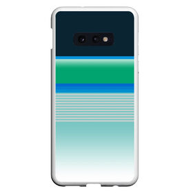 Чехол для Samsung S10E с принтом Sea color в Тюмени, Силикон | Область печати: задняя сторона чехла, без боковых панелей | green | line | lines | sea | sea color | wave | зеленый | море | морской цвет