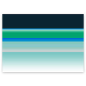 Поздравительная открытка с принтом Sea color в Тюмени, 100% бумага | плотность бумаги 280 г/м2, матовая, на обратной стороне линовка и место для марки
 | Тематика изображения на принте: green | line | lines | sea | sea color | wave | зеленый | море | морской цвет