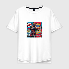 Мужская футболка хлопок Oversize с принтом Cs:Go Pop Art в Тюмени, 100% хлопок | свободный крой, круглый ворот, “спинка” длиннее передней части | Тематика изображения на принте: counter strike | cs go | game | pop art | игра | комикс | кс го | поп арт