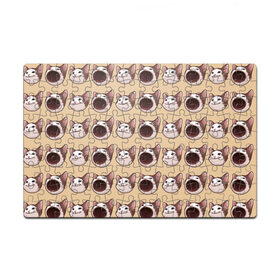 Пазл магнитный 126 элементов с принтом поп кэт в Тюмени, полимерный материал с магнитным слоем | 126 деталей, размер изделия —  180*270 мм | popping cat | кот | мем