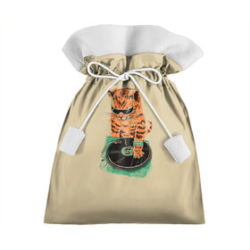 Подарочный 3D мешок с принтом Cat DJ в Тюмени, 100% полиэстер | Размер: 29*39 см | art | cat | dj | goer | musician | party | pop | singer | арт | буп | диджей | кот | кошка | музыкант | певец | поп | тусовщик