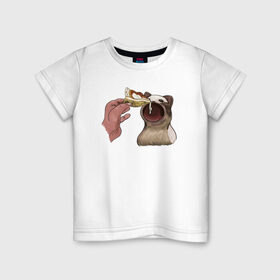 Детская футболка хлопок с принтом Pop Cat в Тюмени, 100% хлопок | круглый вырез горловины, полуприлегающий силуэт, длина до линии бедер | art | cat | dj | eat | feed | goer | musician | party | pop | singer | арт | буп | диджей | кот | кошка | музыкант | певец | поп | тусовщик