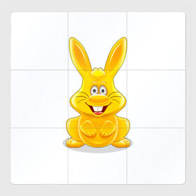 Магнитный плакат 3Х3 с принтом Харитошка в Тюмени, Полимерный материал с магнитным слоем | 9 деталей размером 9*9 см | детям | желейный | желейный заяц харитон | зайчик | заяц | кролик | харитон | харитошка
