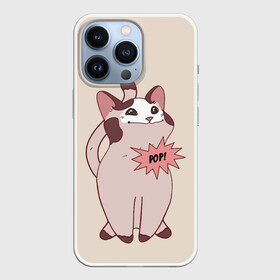 Чехол для iPhone 13 Pro с принтом Pop Cat в Тюмени,  |  | baby | cat meme | kitty | meme | meow | pop cat | буп | взгляд кота | голова кота | детям | животные | звери | киска | кот мем | коты | котята | кошак | кошка | малыш | мемы | мультяшный | мяу | питомец | приколы | пушистый