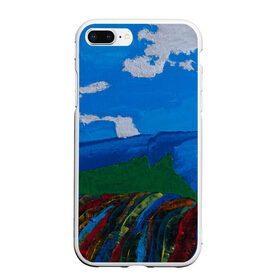 Чехол для iPhone 7Plus/8 Plus матовый с принтом Разноцветная абстракция в Тюмени, Силикон | Область печати: задняя сторона чехла, без боковых панелей | абстракция | картина | масло | пейзаж | холст | цвет | яркость