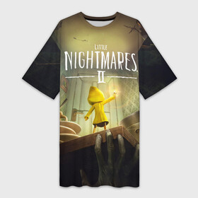 Платье-футболка 3D с принтом Little Nightmares 2 в Тюмени,  |  | little nightmares | nightmares | игры | литл найтмейрс | моно | учительница