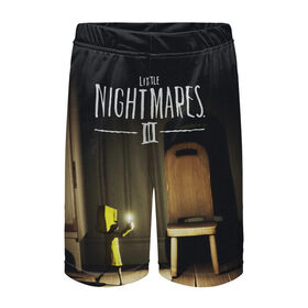 Детские спортивные шорты 3D с принтом Little Nightmares 2 в Тюмени,  100% полиэстер
 | пояс оформлен широкой мягкой резинкой, ткань тянется
 | little nightmares | nightmares | игры | литл найтмейрс | моно | учительница