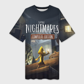 Платье-футболка 3D с принтом Little Nightmares 2 в Тюмени,  |  | little nightmares | nightmares | игры | литл найтмейрс | моно | учительница
