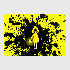 Магнитный плакат 3Х2 с принтом Little Nightmares Шестая в Тюмени, Полимерный материал с магнитным слоем | 6 деталей размером 9*9 см | horror | little nightmares | logo game | monster | девочка | логотипы игр | монстры | ужастики | шестая