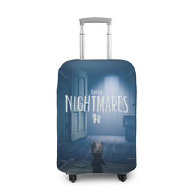 Чехол для чемодана 3D с принтом Little Nightmares II в Тюмени, 86% полиэфир, 14% спандекс | двустороннее нанесение принта, прорези для ручек и колес | games | little nightmares | playstation | игра | мрачный | персонаж игры | человечек