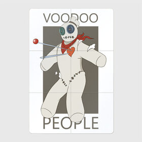Магнитный плакат 2Х3 с принтом вуду в Тюмени, Полимерный материал с магнитным слоем | 6 деталей размером 9*9 см | вуду | иглы | кукла | магия | песня
