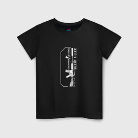 Детская футболка хлопок с принтом Cs Go Silent Killer в Тюмени, 100% хлопок | круглый вырез горловины, полуприлегающий силуэт, длина до линии бедер | counter strike | cs go | game | m4a1 | автомат | игра | кс го | оружие