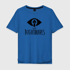 Мужская футболка хлопок Oversize с принтом Little Nightmares в Тюмени, 100% хлопок | свободный крой, круглый ворот, “спинка” длиннее передней части | game | little | little nightmares | ln | nightmares | игра