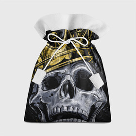 Подарочный 3D мешок с принтом Король скелетов в Тюмени, 100% полиэстер | Размер: 29*39 см | 