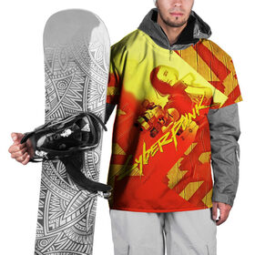 Накидка на куртку 3D с принтом CYBERPUNK 2077 в Тюмени, 100% полиэстер |  | cd project red | cyberpunk 2077 | keanu reeves | samurai | киану ривз | киберпанк 2077 | самураи