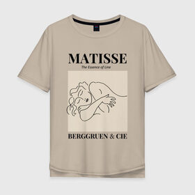 Мужская футболка хлопок Oversize с принтом Анри Матисс в Тюмени, 100% хлопок | свободный крой, круглый ворот, “спинка” длиннее передней части | анри матисс | живопись | изобразительное искусство | искусство | матисс | модернизм | фовизм