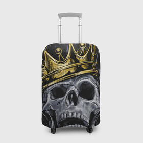 Чехол для чемодана 3D с принтом Король скелетов в Тюмени, 86% полиэфир, 14% спандекс | двустороннее нанесение принта, прорези для ручек и колес | классный | кофта | майка итд | модный | новый | футболка | яркий