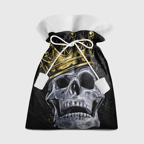 Подарочный 3D мешок с принтом Король скелетов в Тюмени, 100% полиэстер | Размер: 29*39 см | классный | кофта | майка итд | модный | новый | футболка | яркий