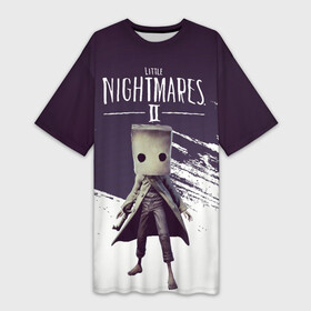 Платье-футболка 3D с принтом Mono в Тюмени,  |  | game | little nightmares | mono | арт | графика | игры