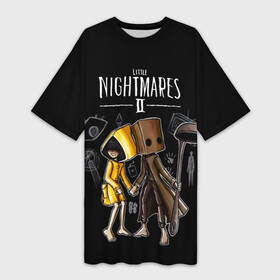 Платье-футболка 3D с принтом LITTLE NIGHTMARES 2 в Тюмени,  |  | little nightmares | little nightmares 2 | six | игры | комиксы | шестая