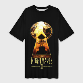 Платье-футболка 3D с принтом LITTLE NIGHTMARES 2 в Тюмени,  |  | little nightmares | little nightmares 2 | six | игры | комиксы | шестая